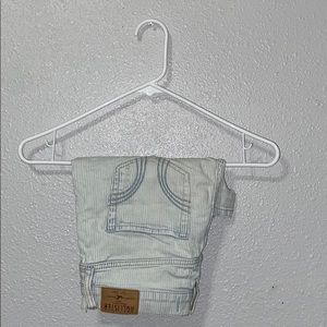 Striped Whitewashed Hollister Highwaisted Shorts